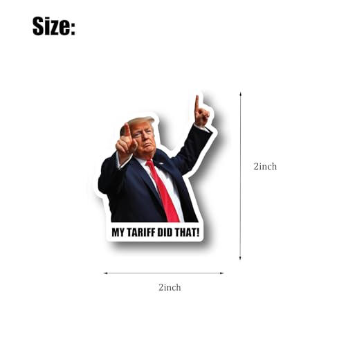 Image of 200pcs Trump I Did that My Tariff Did that Stickers Gas Pump Stickers Decal, Donald Trump Merchandise, Anti-Trump Stickers