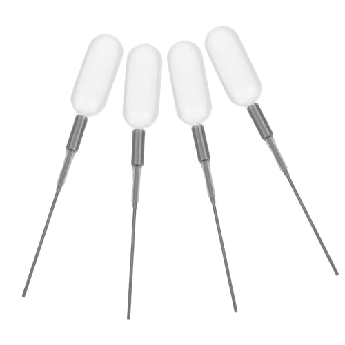 FUNOMOCYA 4pcs Essential Oil Pipettes Dropper for Perfume Liquid Transfer Plastic Squeeze Droppers Lab Equipment User-Friendly for Science Lab