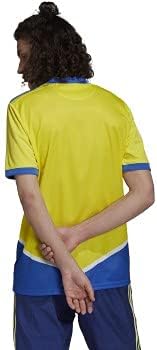 Buy adidas Men's Juventus 21/22 3rd Jersey, Yellow/Blue/White, 3X