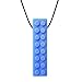 ARK's Brick Stick XXT Textured Chew Necklace Made in the USA (very firm, Blue)