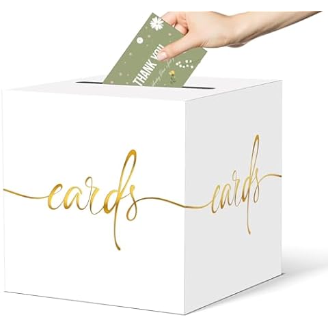 CINSOEN White Card Box with Gold Foil Cover