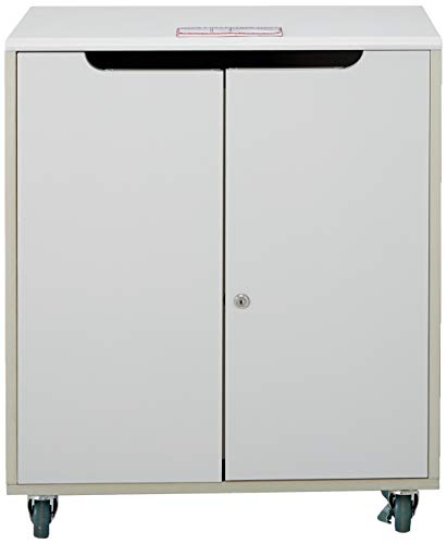 Buddy Products Locking Mail Cart, 18 x 31.125 x 26.5 Inches, Gray (9142-18) - Thumbnail 2