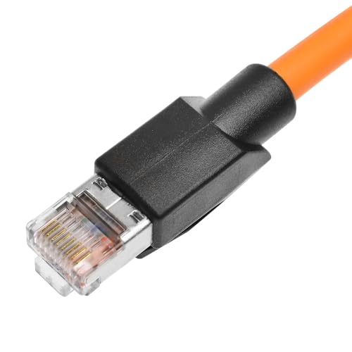 Cable Ethernet RJ45 CAT6A 2m Ángulo Recto Naranja miniatura 3