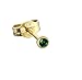 Produktbild NKlaus Einzel Ohrstecker Gold 333er 8 Karat 2,50mm dunkelgrün Zirkonia Damen Herren 6698
