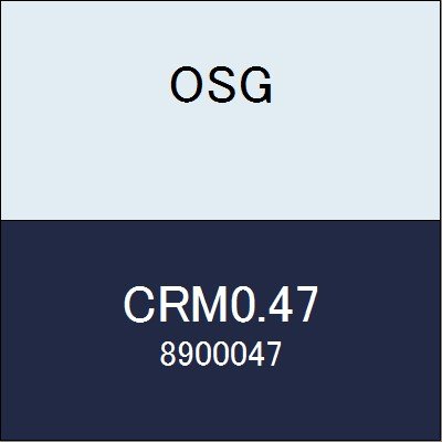 Amazon.co.jp: OSG 超硬ストレートリーマ CRM0.47 商品番号 8900047