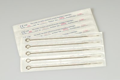 50 COUNTS OF 1-ROUND LINER PRE-STERILIZED TATTOO NEEDLES