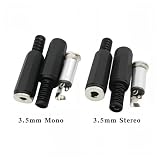 Złącze audio 3,5 mm żeńskie gniazdo adaptera stereo mono do zestawu słuchawkowego telefonu MP3 spawalnicze(Stereo Jack,100pcs)