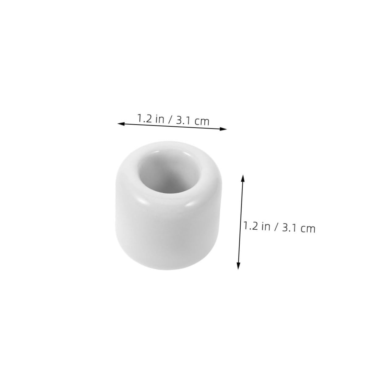 OUNONA 10Pcs Ceramic Candle Holders Set Elegant Round Tealight Holders for Home Decor Prayer and Travel for Weddings Parties and