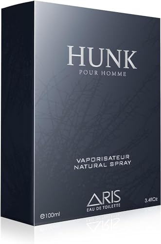 ARIS Hunk Eau de Parfum – Long-Lasting Lemon and Woody Fragrance for Men – 100mL Perfume Spray with Bonus 15mL Perfume Sample (Randomly Selected)