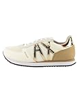 Con cordones A X ARMANI EXCHANGE Tenis para mujer, Beige+oro, 41 EU