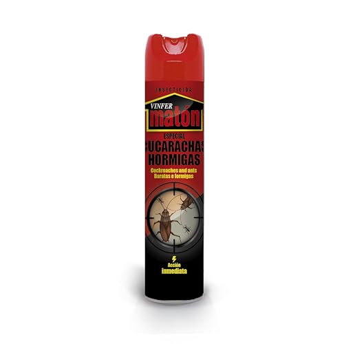 VINFERMATON - Insecticida Matón Cucas Cucarachas y Hormigas Instantáneo 600ml