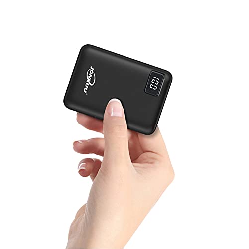 Mini Chargeur de Téléphone Portable 10000mAh Charge Rapide Station de Recharge 2,4 A Batterie Externe Double Ports avec écran LCD Powerpack Compatible avec...