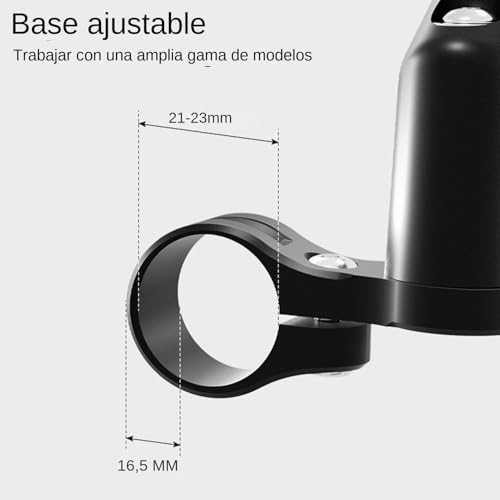 Espejo retrovisor para ciclismo evita accidentes con visor ajustable de amplio ángulo 7