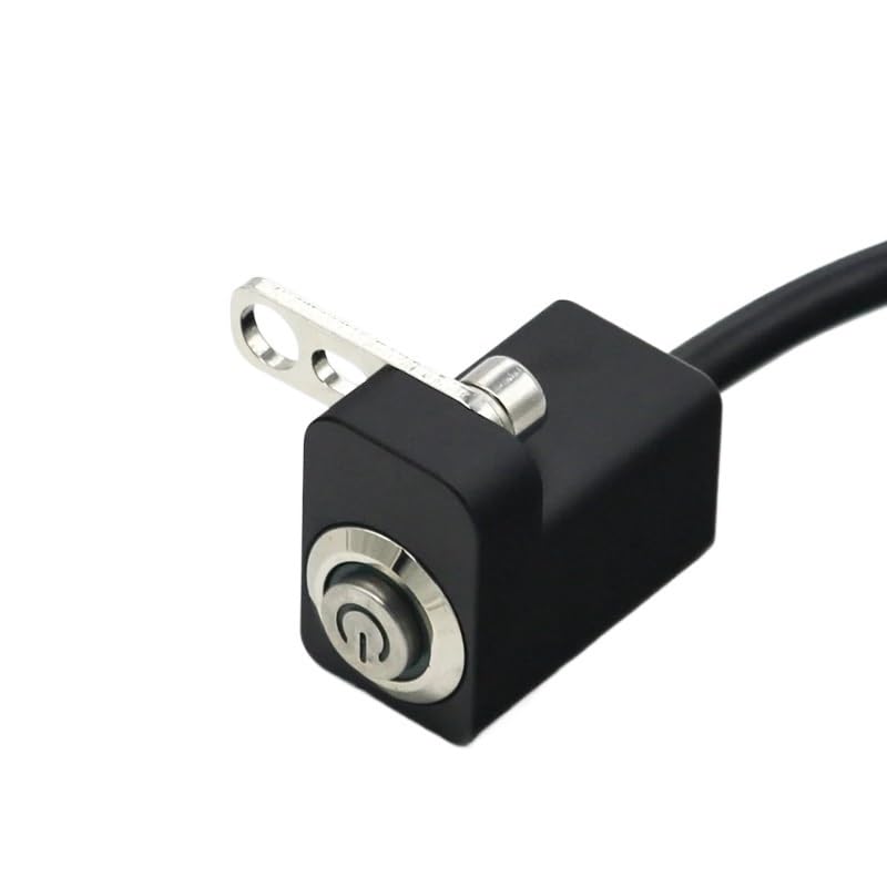 Interruptor moto LED verde con botón On Off ajustable para luz antiniebla 2