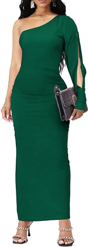 Image of SxClub Formal Dress for Women Cocktail Sexy Bodycon Sleeveless Evening Party Floor Length Long Prom Dresses