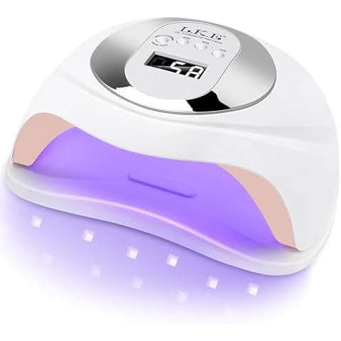 Wisdompark 108W UV Nail Lamp, UV Light for Gel Nails Polish 36LEDs Nail Lamp with 4Timer Settings Nail Dryer Light with LCD Screen Auto Sensor Professional Cover