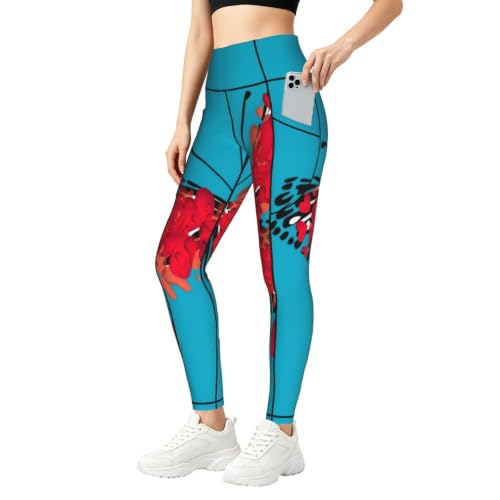 Leggings de descanso de longitud completa con corazon rojo para conectar con tu bienestar