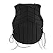 Menolana Horse Riding Safety Eventing Equestrian Protective for Adults Boys and Girls, Equine Equestrian Equipment Supplies, Black, Kids CM