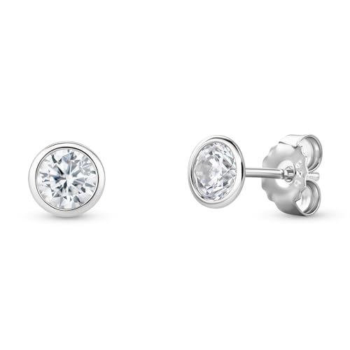 Boucle d'oreille hypoallergénique Miore en argent 925 anti-irritation