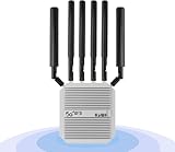 KuWFi Outdoor 5G Router Dual SIM, AX3000 WiFi 6 CPE, IP67 Waterproof, 4x4 MIMO 2500Mbps, Qualcomm IPQ5018/SDX62, Band Lock VPN TTL, Detachable Antennas