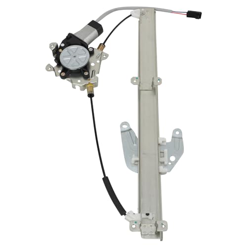 Image of TRQ Rear Right Power Window Regulator & Motor Assembly Passenger Side Compatible with 1997-2003 Infiniti QX4 1996-2004 Nissan Pathfinder