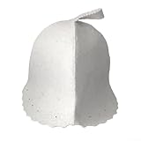 Besttoolifes Saunahut, 100% Filz für Wärmespeicherung und Kopfhautschutz, stilvolles Piloten-Design für Herren, kompatibel mit allen traditionellen und Infrarotsaunen (B)