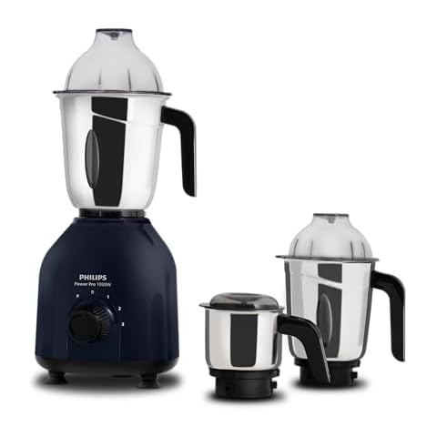 Philips HL7713/01 1000W Mixer Grinder with 3 Jars Cover