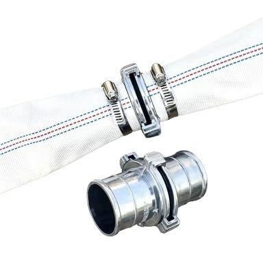 5 set di connettori for tubo rapido in alluminio con morsetto for azienda agricola(5sets (1.5inch))