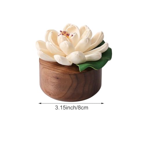 Diffuseur de fleurs passif d'huile essentielle pour décoration de bureau zen