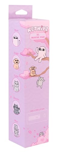 Tapete de mouse Ketnipz – Tapete de mesa – 80 cm x 35 cm Base de borracha antiderrapante, mouse pad