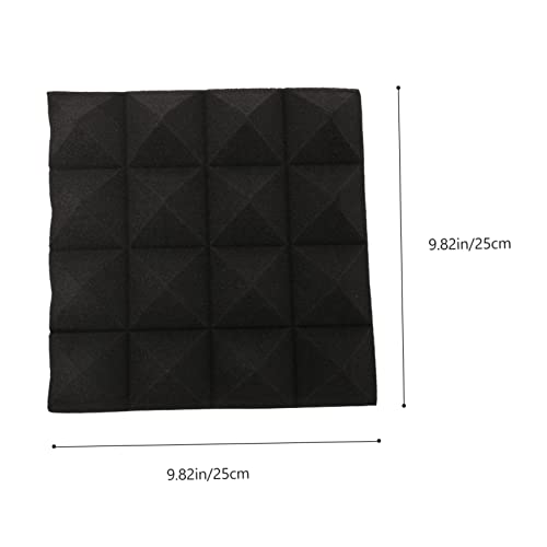 Paneles de Absorción Acústica 12Pcs Espuma en Pirámide Negra miniatura 2