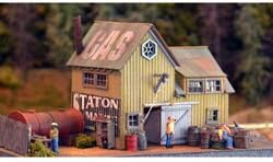 HO Scale Staton Marine Model Train Building Kit - 4-1/2 x 7-1/2" - Wooden Parts, Glue, Instructions - Realistic Detail - Robust Materials - for Teens & Adults