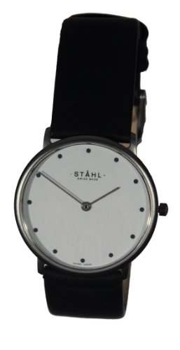 Stahl ST61356 - Reloj de Caballero de Cuarzo, Correa de Piel Color Negro