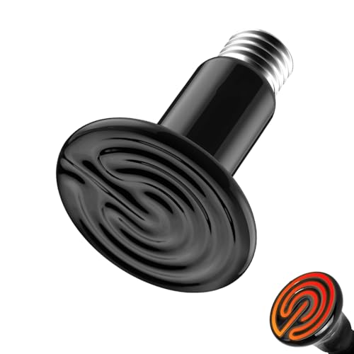 Lâmpada de Aquecimento em Cerâmica, 110v, 75w, Preta