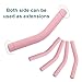 LifCratms 6Pcs Metal Straw Silicone Rubber Tips for 5/16 IN Wide (8mm Outer Diameter) Stainless Steel Metal Straws (Pink)