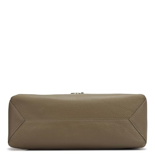 Image of Da Milano Leather Grey Leather Hobo (Medium)