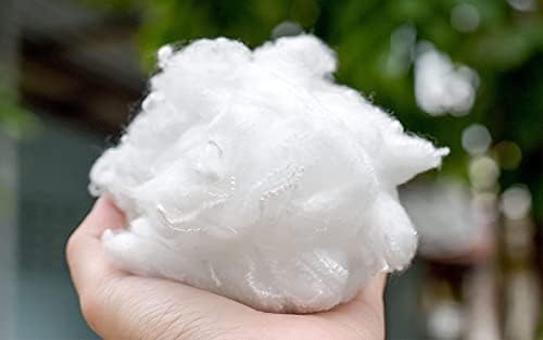 Toy stuffing Polyester Filling Toy Stuffing Teddy Bear Cushion Pillows Virgin Hollow Fibre For Pillows, cushions, Toys Stuffing Filling Pure Polyester 250g (White)