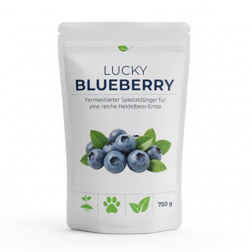 Lucky Blueberry | Heidelbeer-Dünger mit Bio-Power | Für süße saftige Beeren & kräftige Sträucher | Spezialdünger | 100% natürlich mit Langzeiteffekt