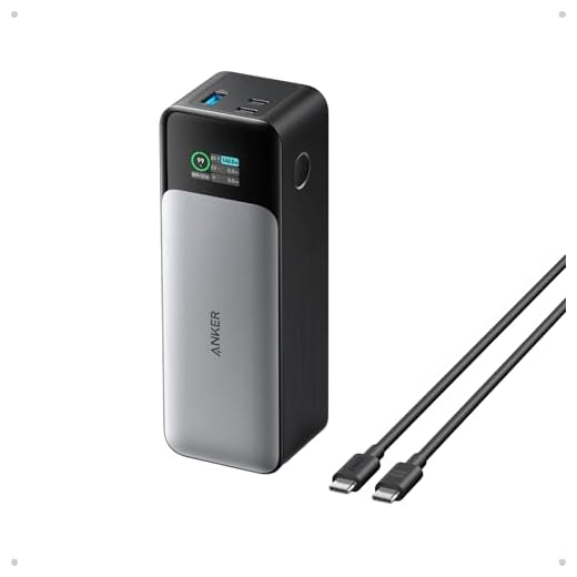 Anker Power Bank, 24,000 mAh 3-Port Portable Charger with 140W Output, Smart Digital Display