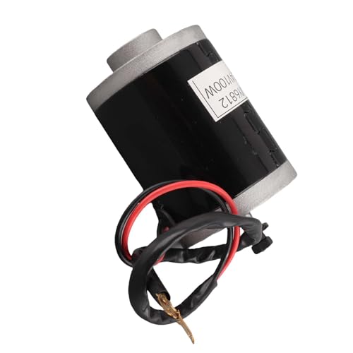 Elektrofahrrad Bürstenmotor, MY6812 24V 100W Hochgeschwindigkeits Permanentmagnet DC Kettenrad Motor mit Riemenscheibe für Elektroroller, Elektrofahrräder