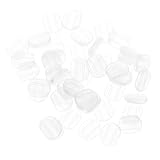 Anneome Almohadillas Suaves Transparentes para Cierres de Pendientes de Clip, 40 Piezas, Accesorios Flexibles Antideslizantes para Orejas, Suministros Cómodos para Uso Diario y Deportivo