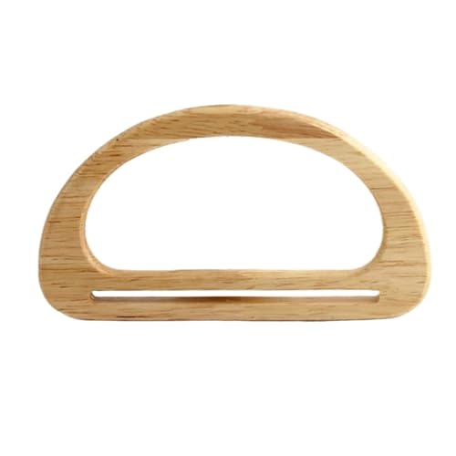Poignées de sac en bois | Lot de 4 anses multicolores 15-17 cm