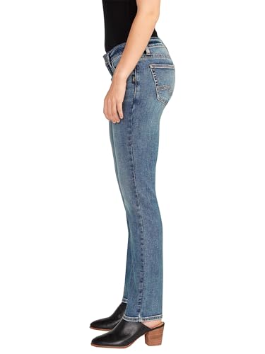 Silver Jeans Co. Women's Tuesday Low Rise Straight Leg Jeans4