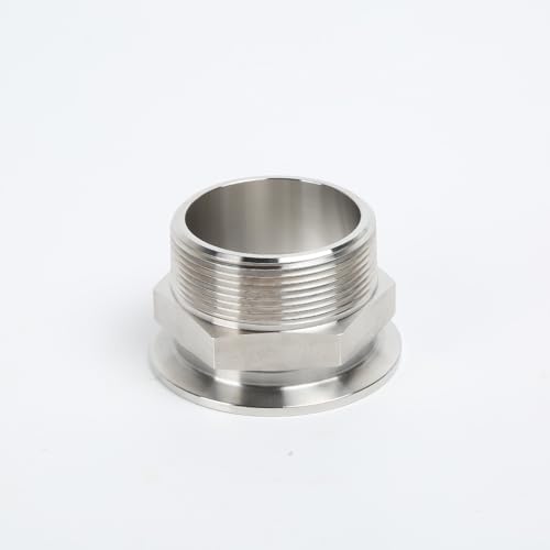 Image of SS304 KF50 NPT Male Adaptor thread 2 inch NW50 KF Male coupling ISO-KF50 X NPT 2 inch