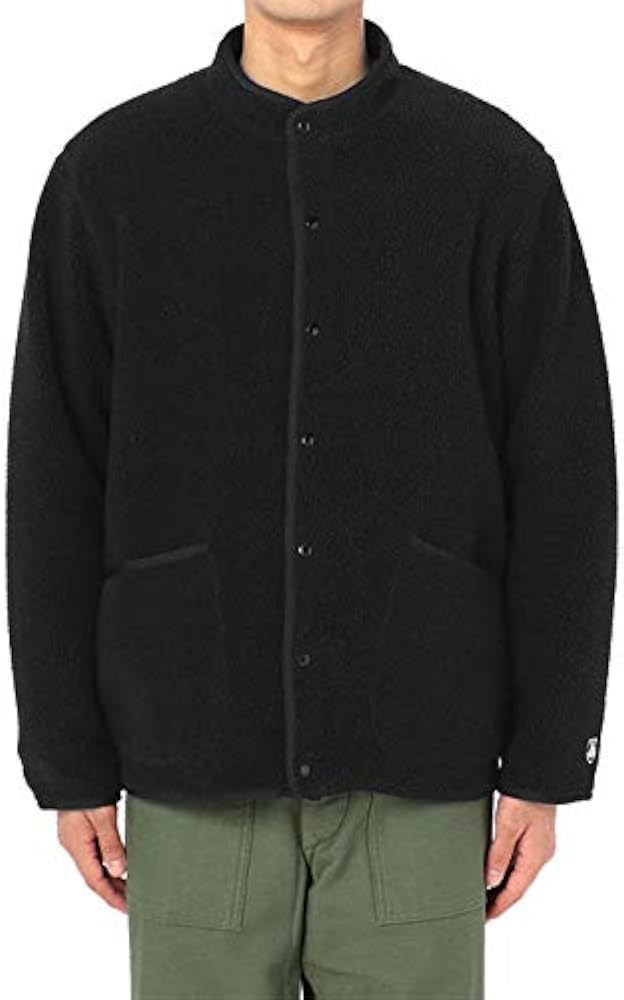 オーシバル　ボアジャケット　ブラック　4 Amazon.co.jp: ORCIVAL オーシバル バンドカラー ボアフリース