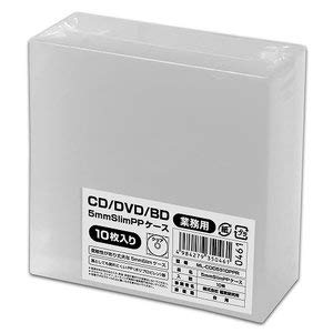Amazon.co.jp: HIDISC CD/DVD/BD 5mmスリムPPケース 1枚収納 10枚