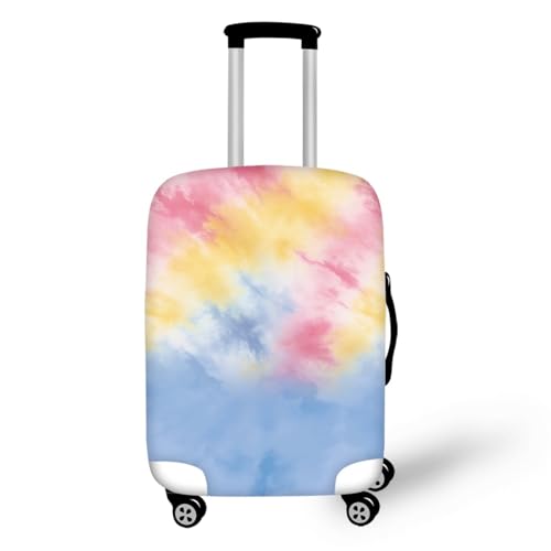 Protege valises réutilisable et lavable en spandex extensible taille L jaune bleu