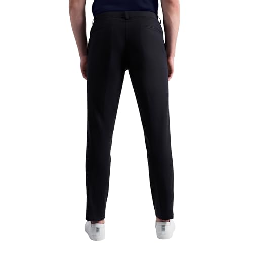 Kenneth Cole REACTION Men's Slim Fit Casual Linen Chino Pant, Black3