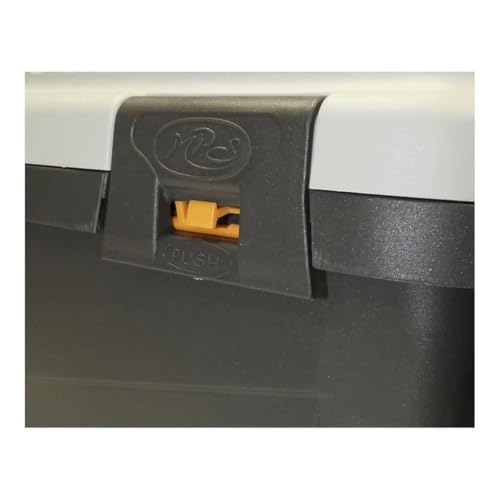 Aimé | Transportbox Katze und Hund | Hunde und Katzenkorb Transport | Transportbox mit seitlichen Belüftungen, Metallgitter und Sicherheitsverschluss | Farbe Grau, Maße 56x36x35 cm