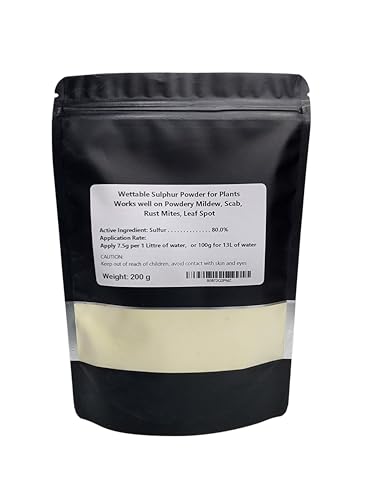 M.M BASICS - Sulfur- Wettable Sulphur Powder for Plants (200 Gram)
